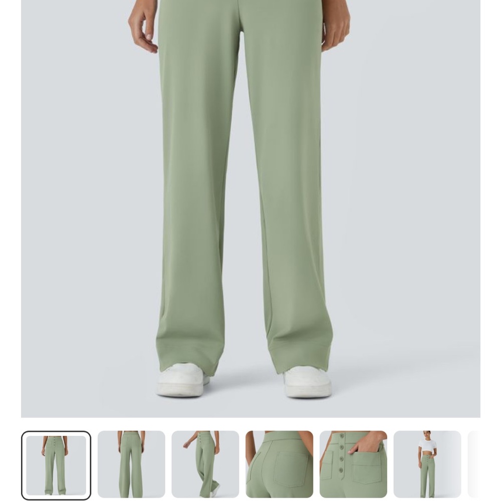 HALARA Sage Green Wide Leg Pants